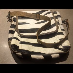 Myra Bags, zebra shoulder/crossbody bag